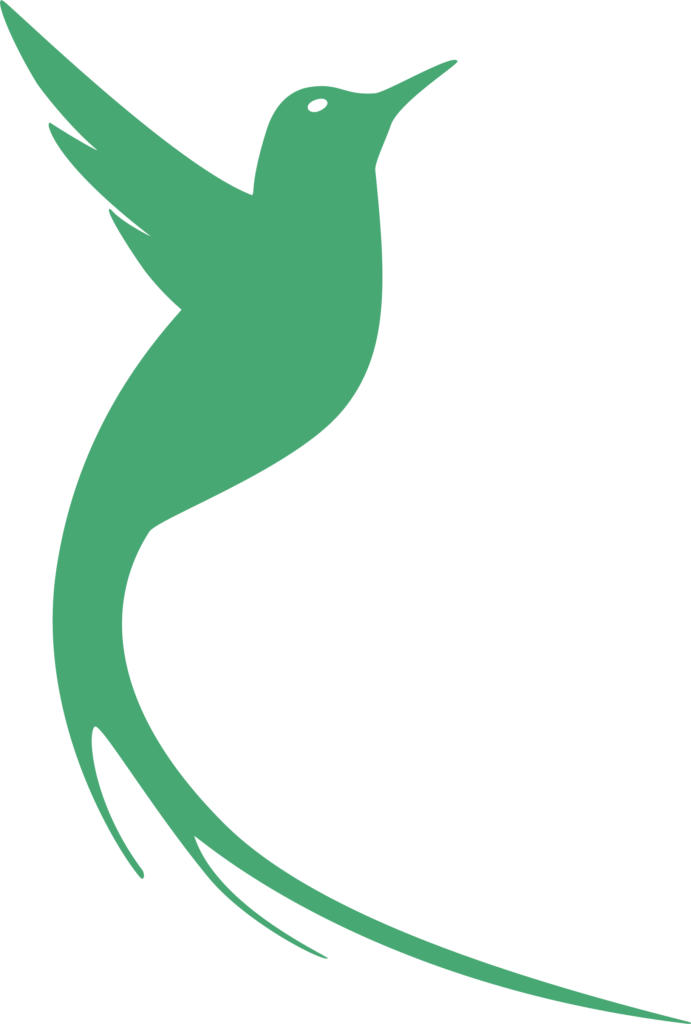 logo minimal d'Emporte Plume, couleur Jade