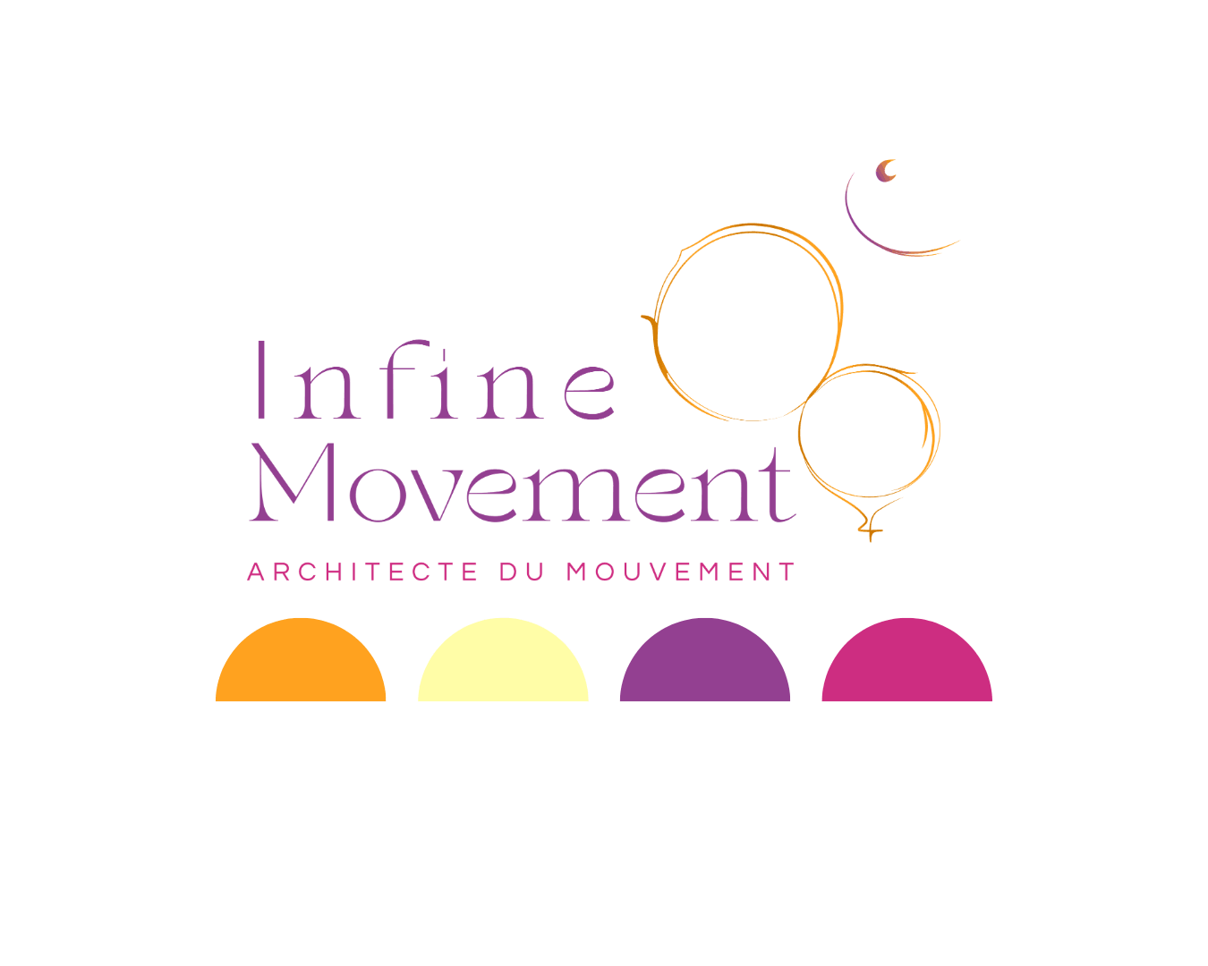 Logo et palette de Infine Movement, avec l'offre Etincelle - Identité visuelle de base pour entrepreneur