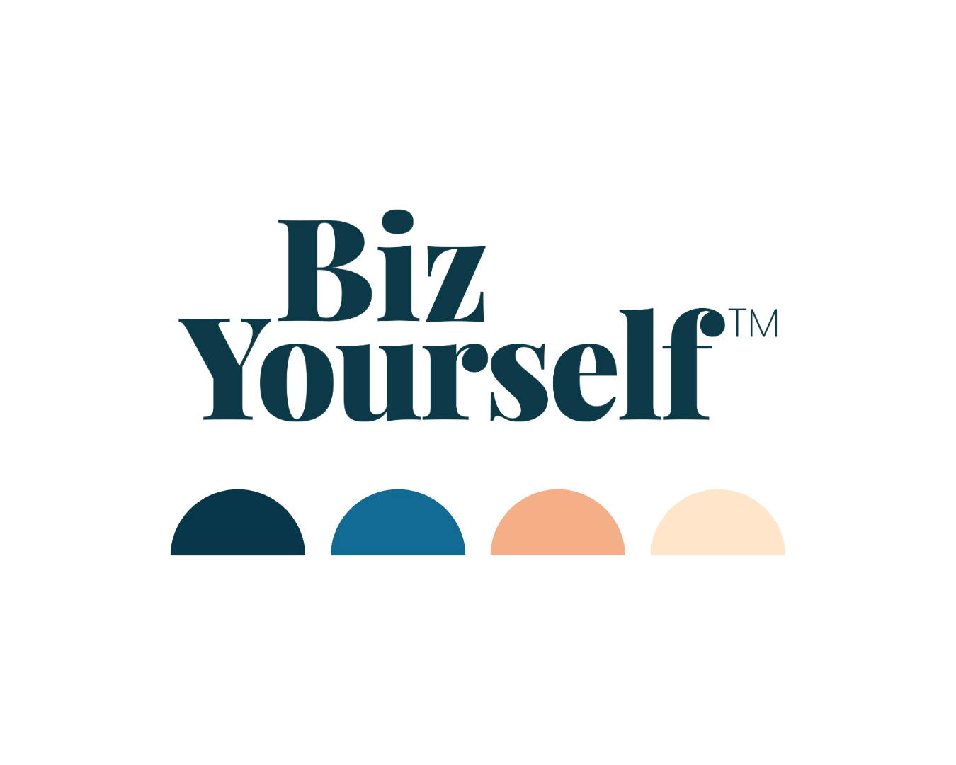 Logo et palette de Biz Yourself, avec l'offre Etincelle - Identité visuelle de base pour entrepreneur